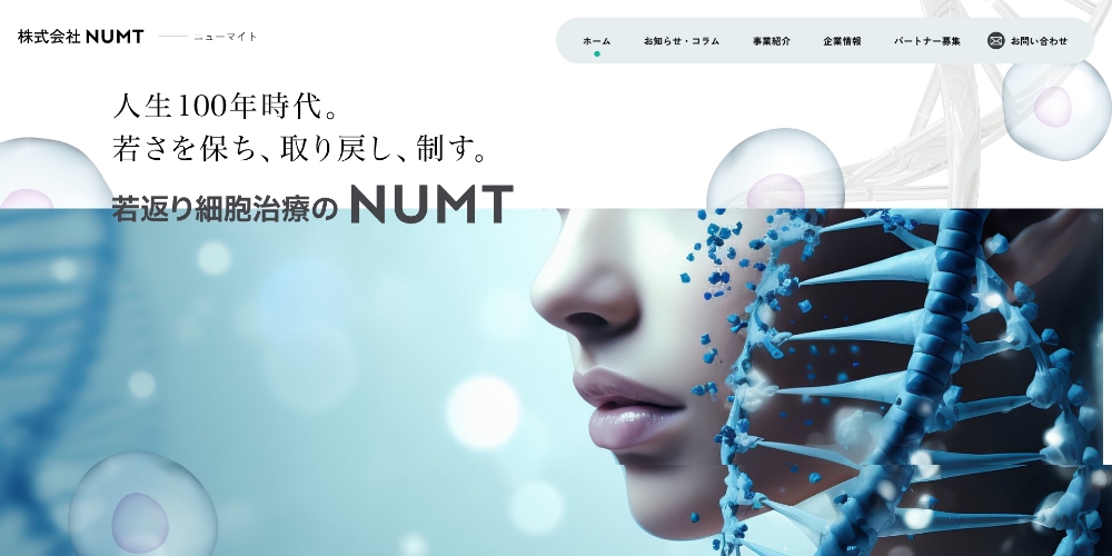 株式会社NUMT(ニューマイト)様 ホームページリニューアル